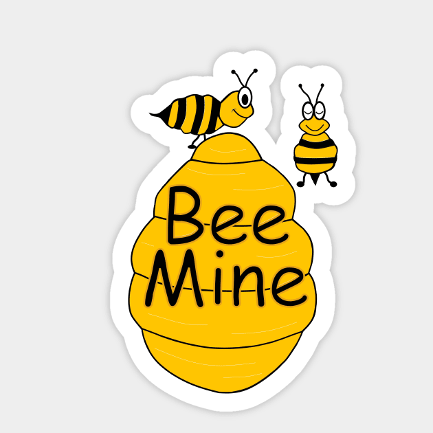 Bee Mine Sticker by SartorisArt1